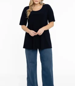 YOEK Dames Jeans Wide Fit Indigo Sale