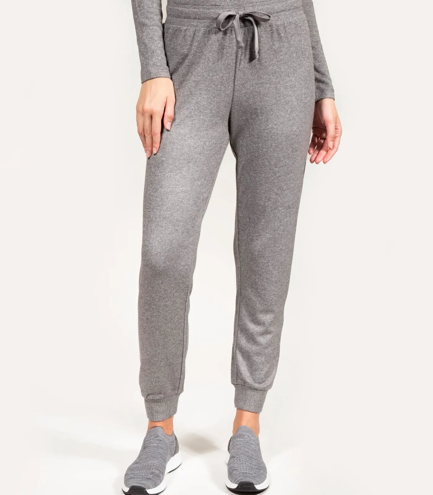 ISOTONER Dames joggerbroek Heather grijs gray