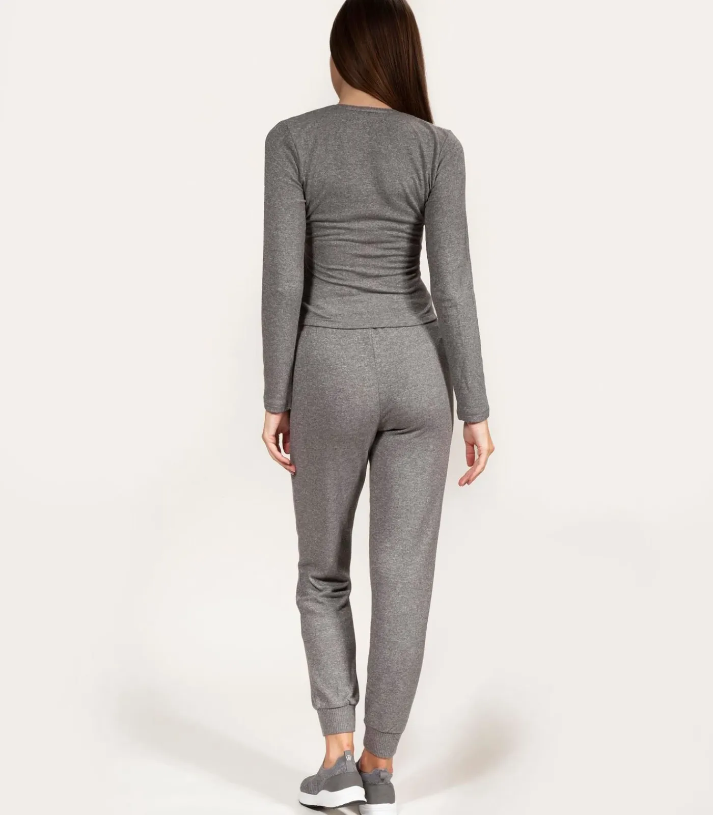 ISOTONER Dames joggerbroek Heather grijs gray