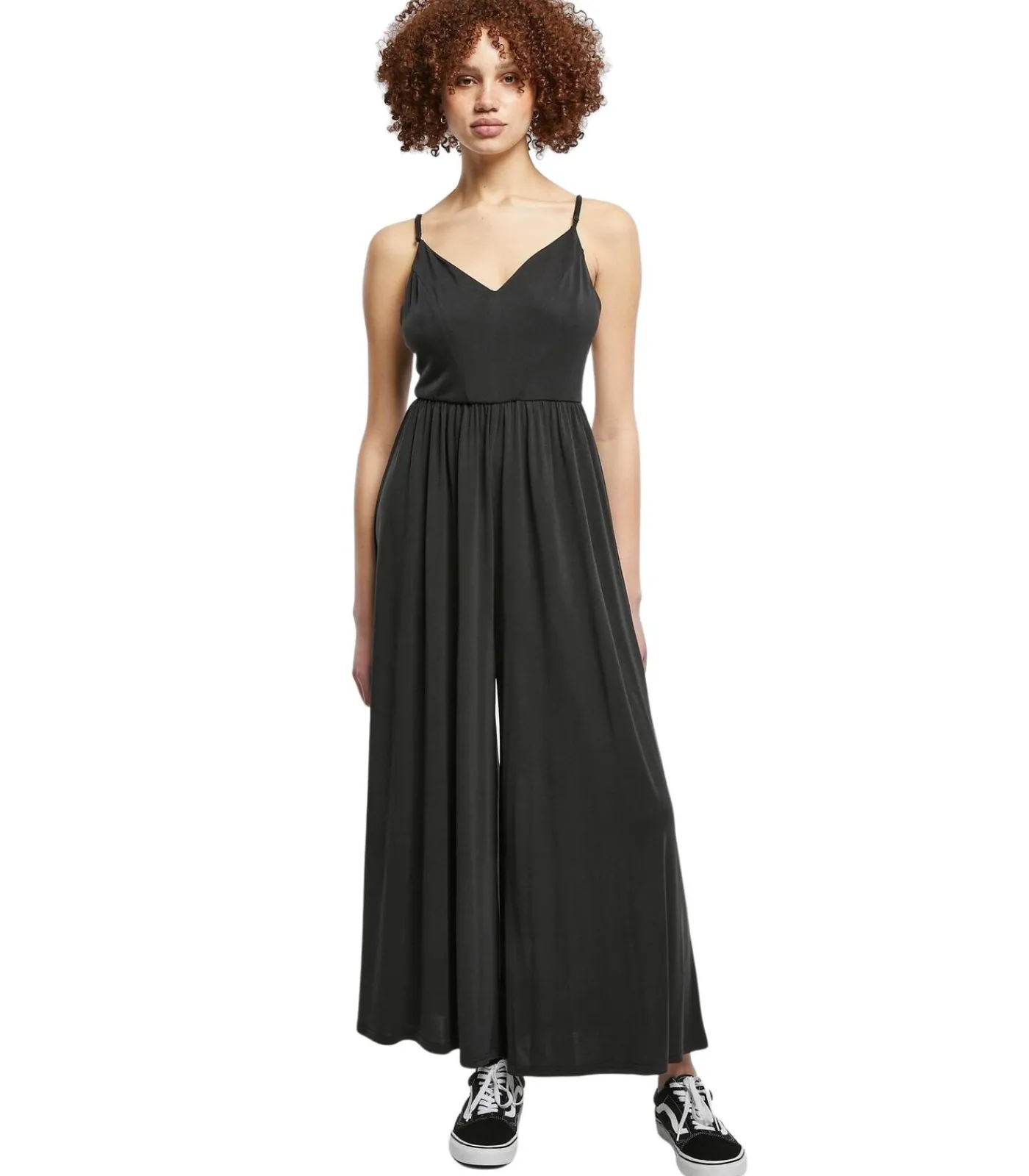 Urban Classics Dames jumpsuit Modal Spaghetti black Outlet