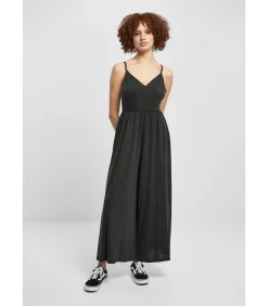 Urban Classics Dames jumpsuit Modal Spaghetti black Outlet