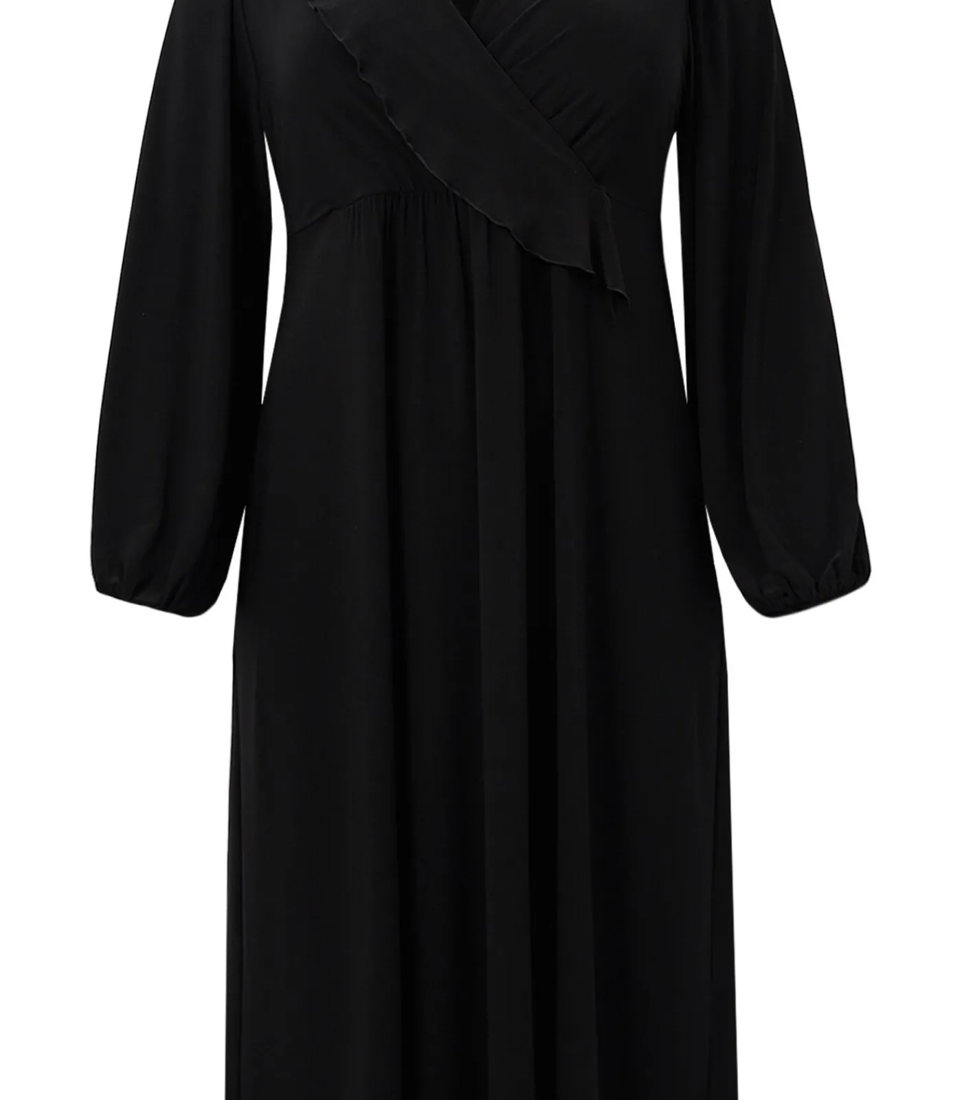 YOEK Dames Jurk met lange mouwen black Outlet