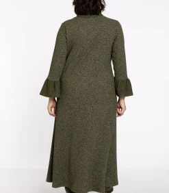 YOEK Dames Jurk met lange mouwen lightGreen Discount