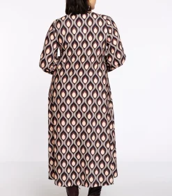 YOEK Dames Jurk print purple Clearance