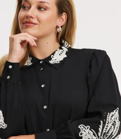 YOEK Dames Jurk print black Clearance