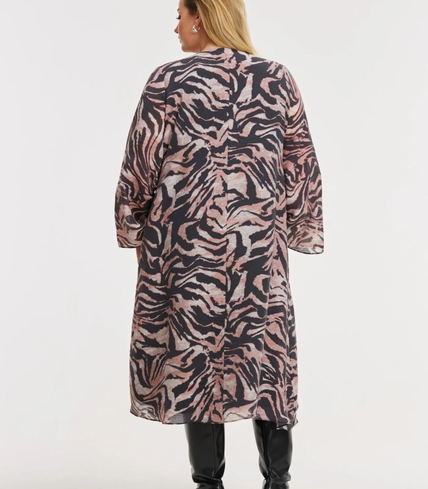 YOEK Dames Jurk print black Outlet