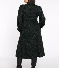 YOEK Dames Jurk print green Best