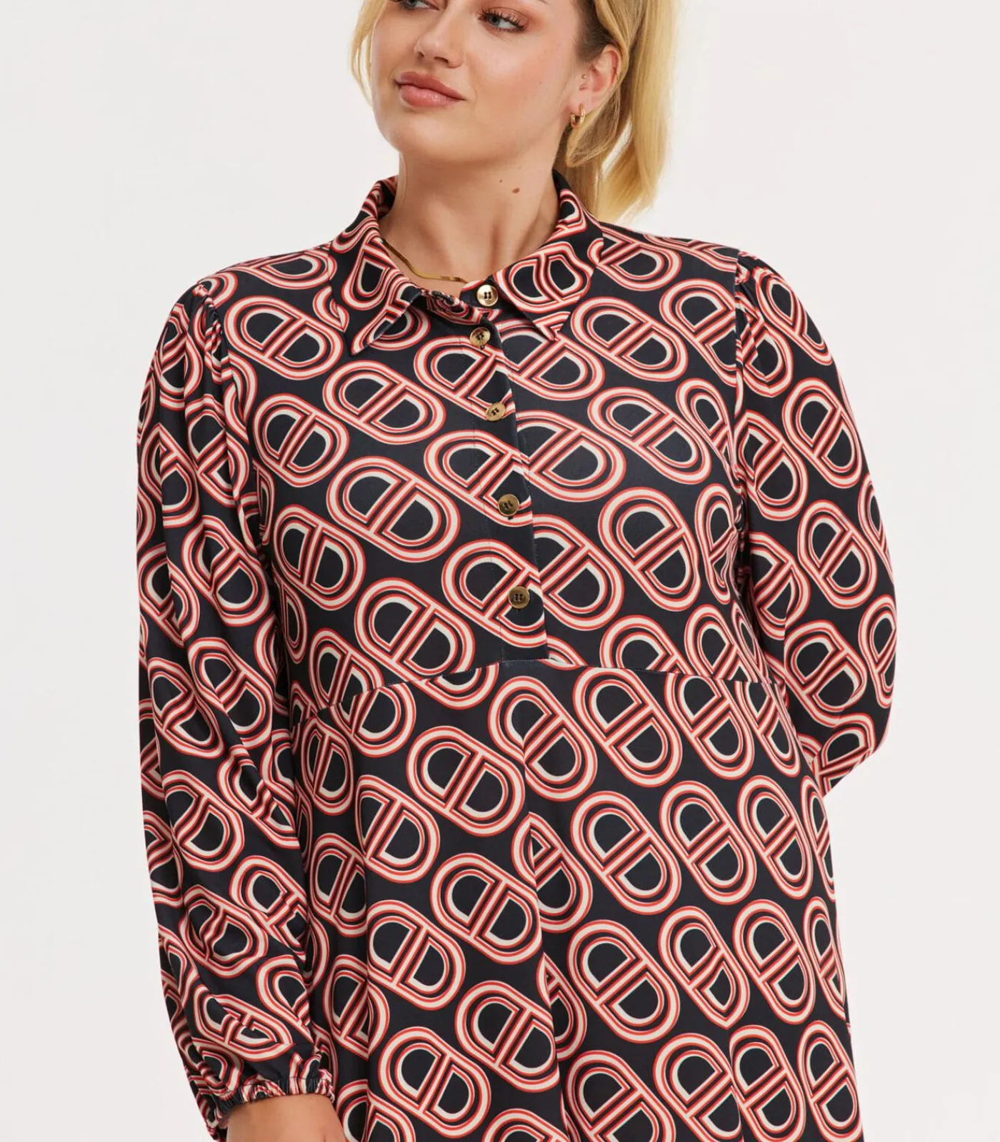 YOEK Dames JurkJacketJacket print black New