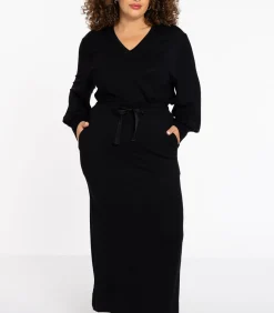 YOEK Dames Rok met koordsluiting black Discount