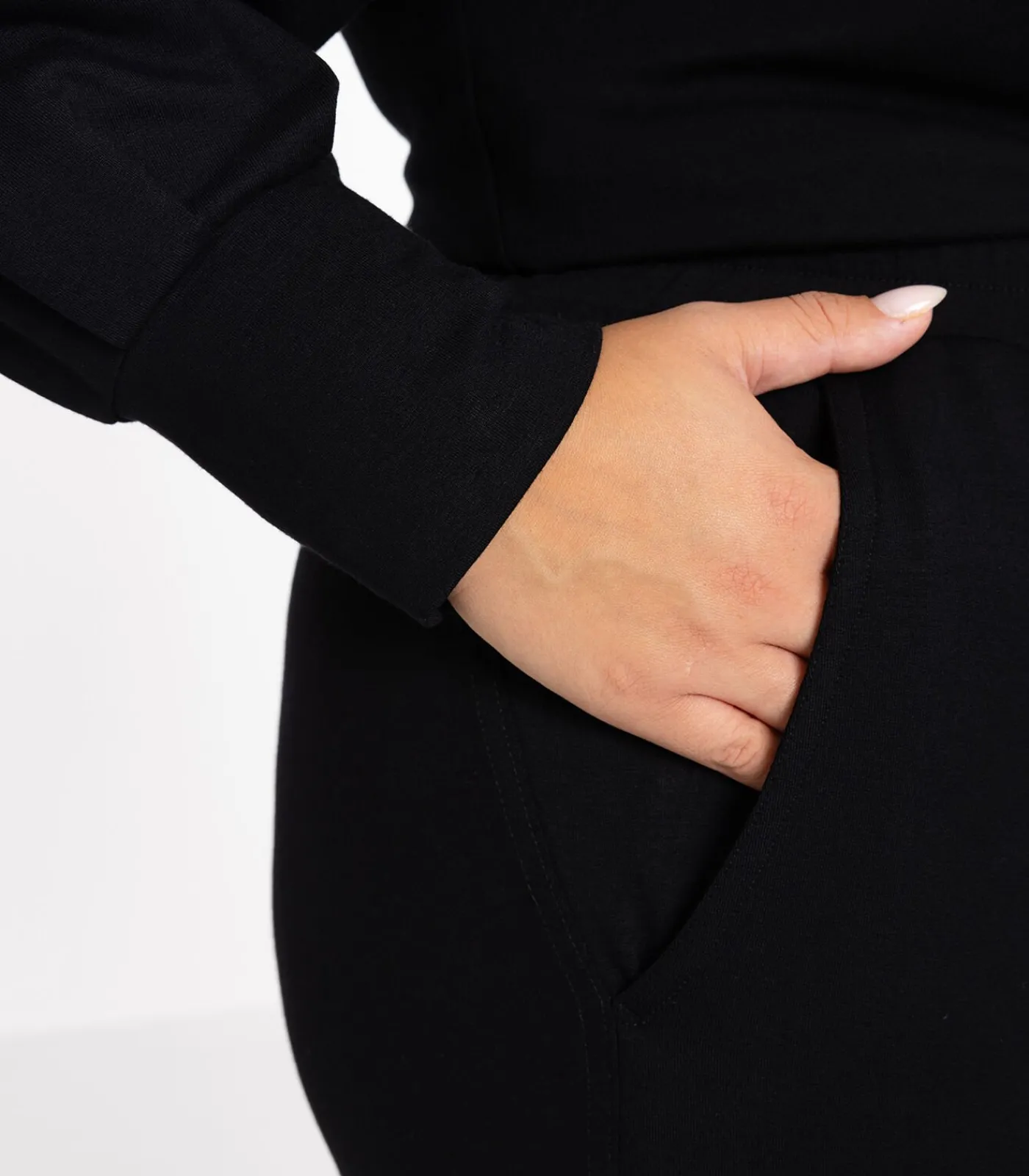 YOEK Dames Rok met koordsluiting black Discount