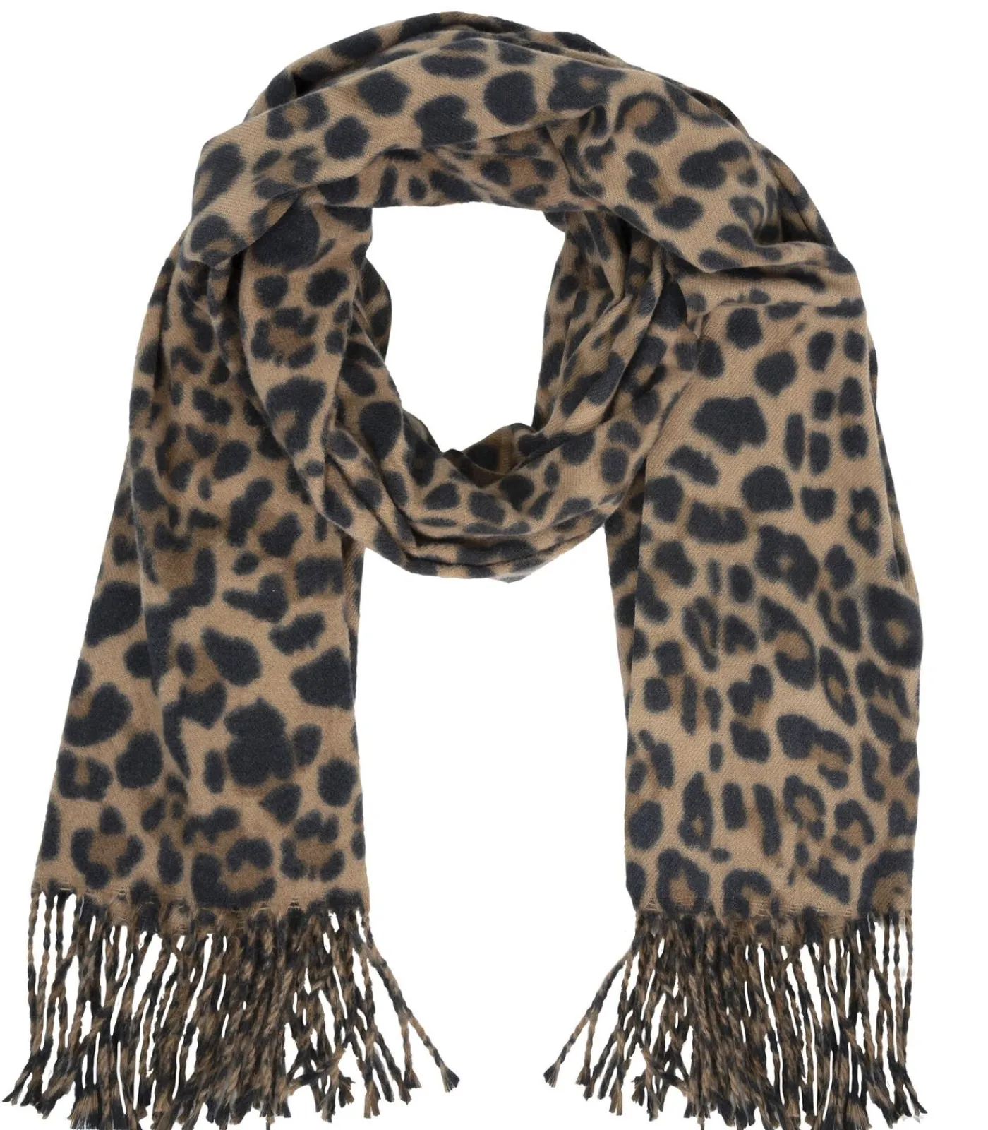 ISOTONER Dames sjaal met luipaard beige Sale