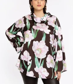YOEK Dames Tuniek print brown Discount