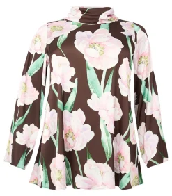 YOEK Dames Tuniek print brown Discount