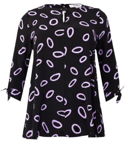 YOEK Dames Tuniek print black New