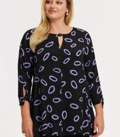 YOEK Dames Tuniek print black New
