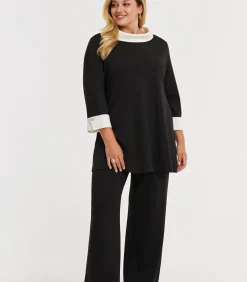 YOEK Dames Tuniek print black Outlet