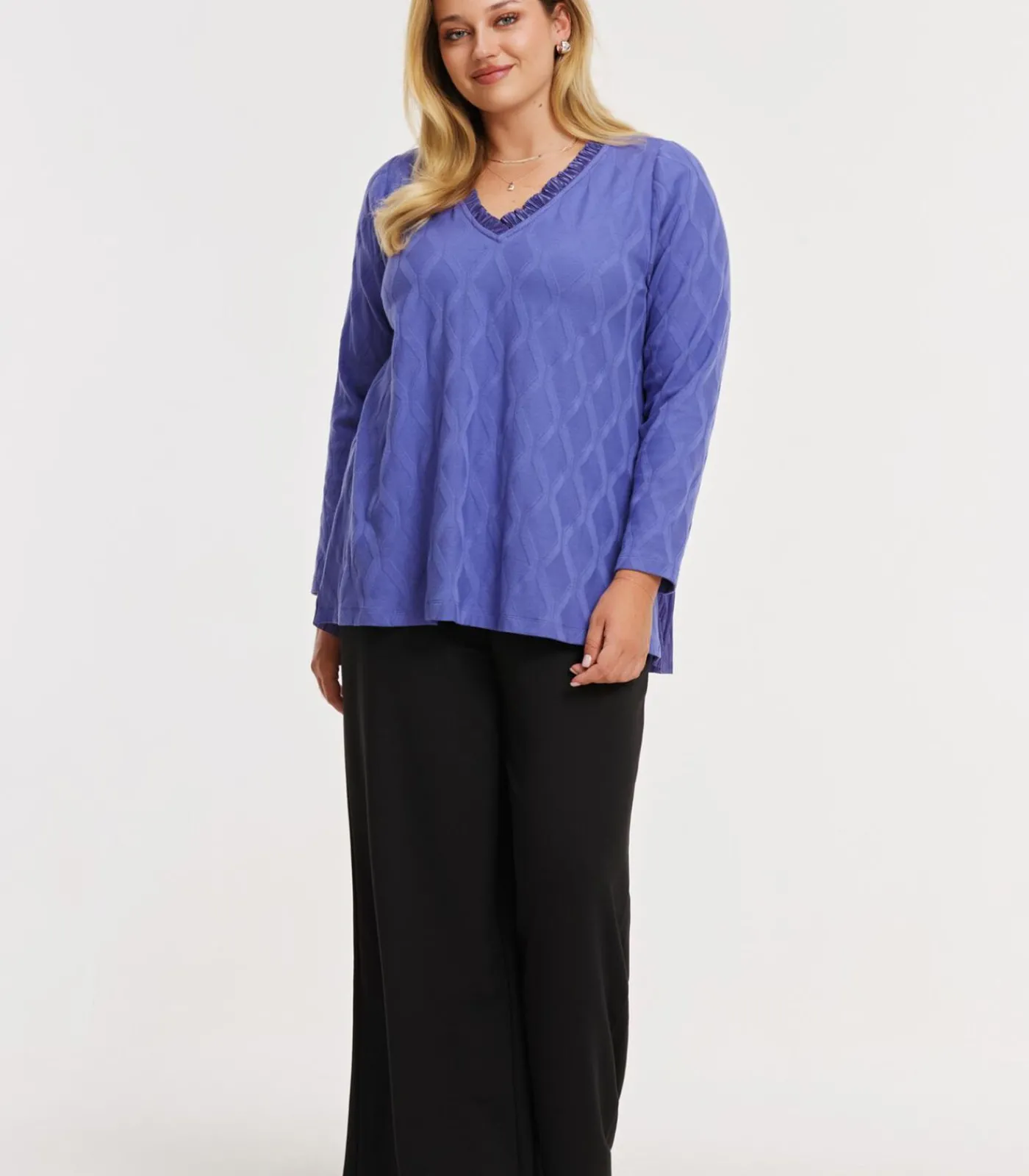 YOEK Dames Tuniek print lilac
