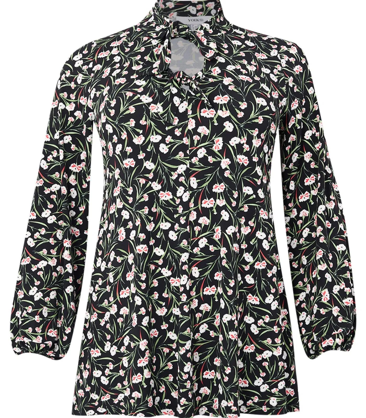 YOEK Dames Tuniek print black Hot