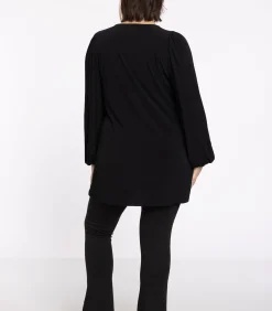 YOEK Dames Tuniek wijde pasvorm black