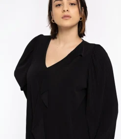 YOEK Dames Tuniek wijde pasvorm black