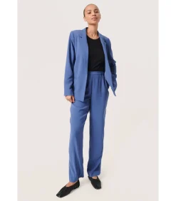 Soaked in Luxury Damesblazer met lange mouwen Shirley blue Sale