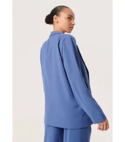 Soaked in Luxury Damesblazer met lange mouwen Shirley blue Sale