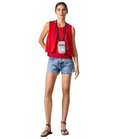 Pepe Jeans Damesblouse Imma red Clearance