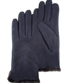 ISOTONER Dameshandschoenen in suèdeleer Navy navyBlue Online