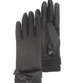 ISOTONER Dameshandschoenen met bolletjesprint black