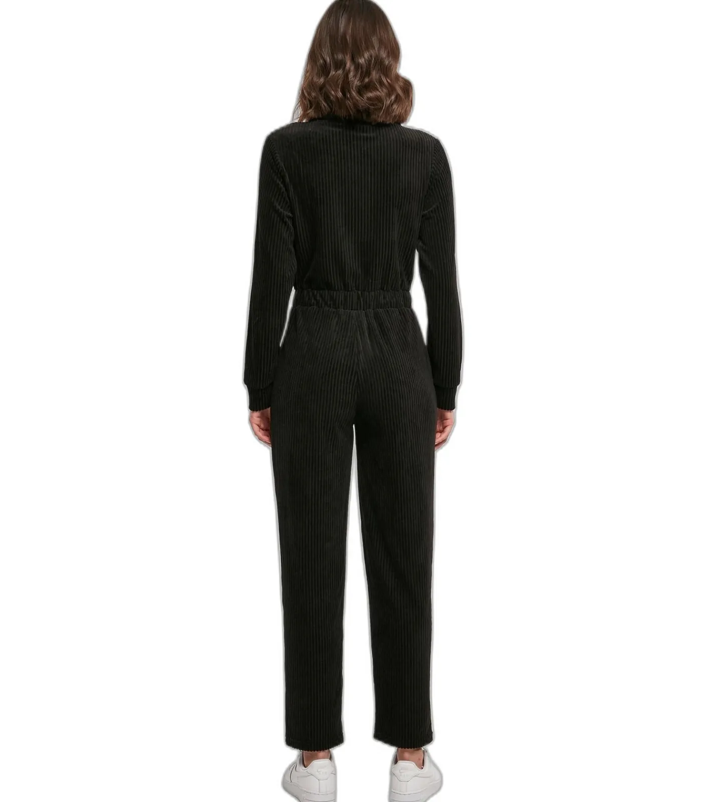 Urban Classics Damesjumpsuit in corduroy GT black