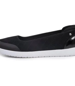 ISOTONER Damesslip ballerina's Zwart Gewatteerd black Discount