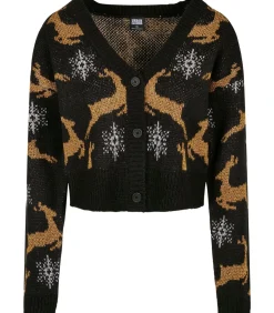 Urban Classics Damesvest oversized christmas (GT) black Outlet