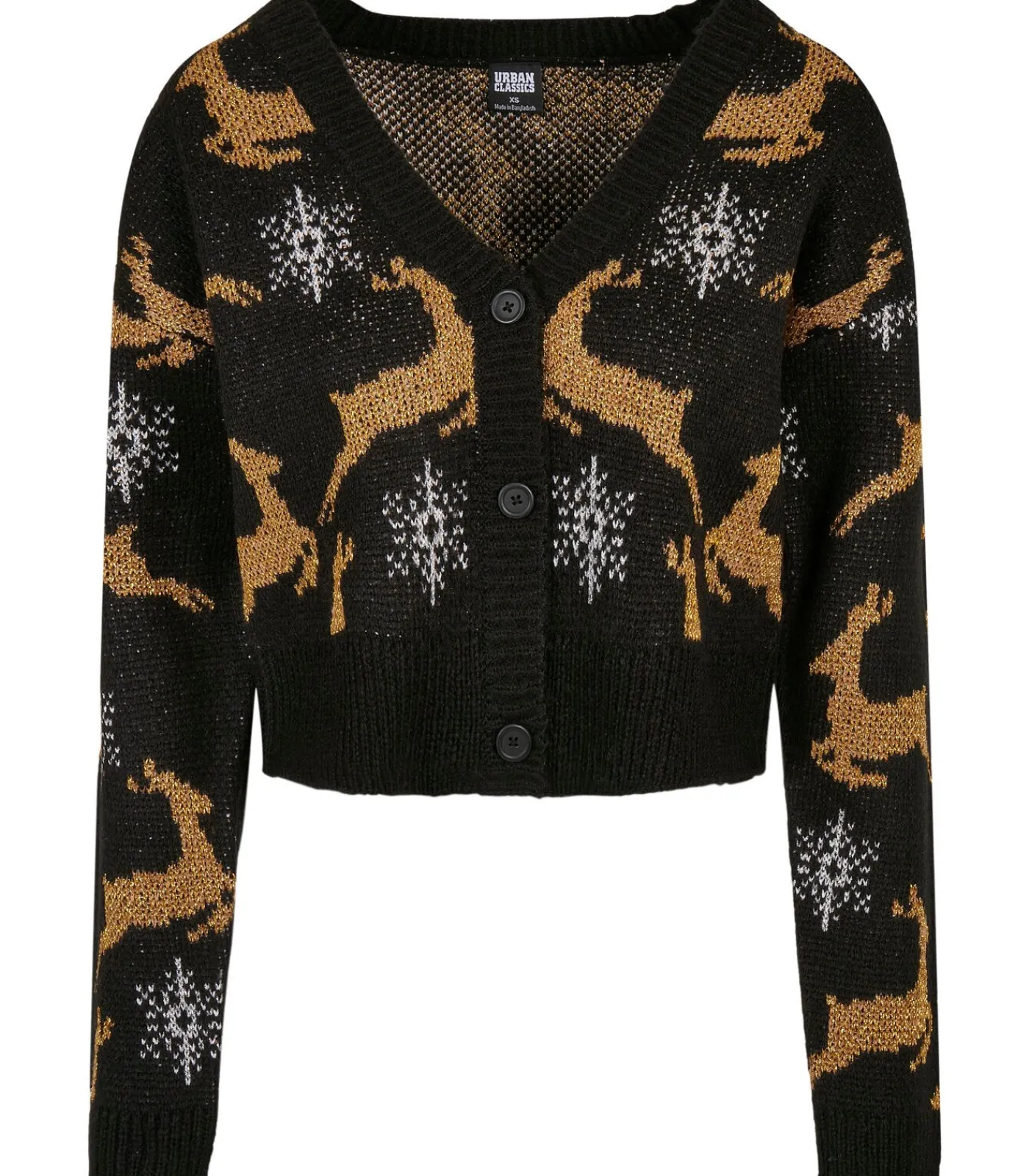 Urban Classics Damesvest oversized christmas (GT) black Outlet