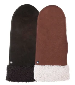 ISOTONER Dameswanten van cognac imitatiebontleder brown Sale