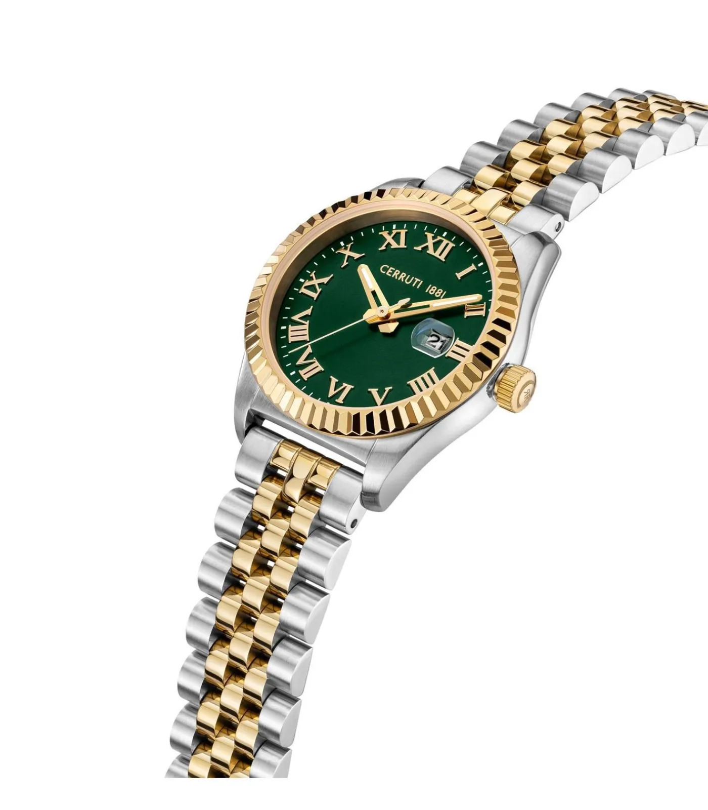 Cerruti 1881 Datum horloge Baccio Green - Gold green/gold Outlet