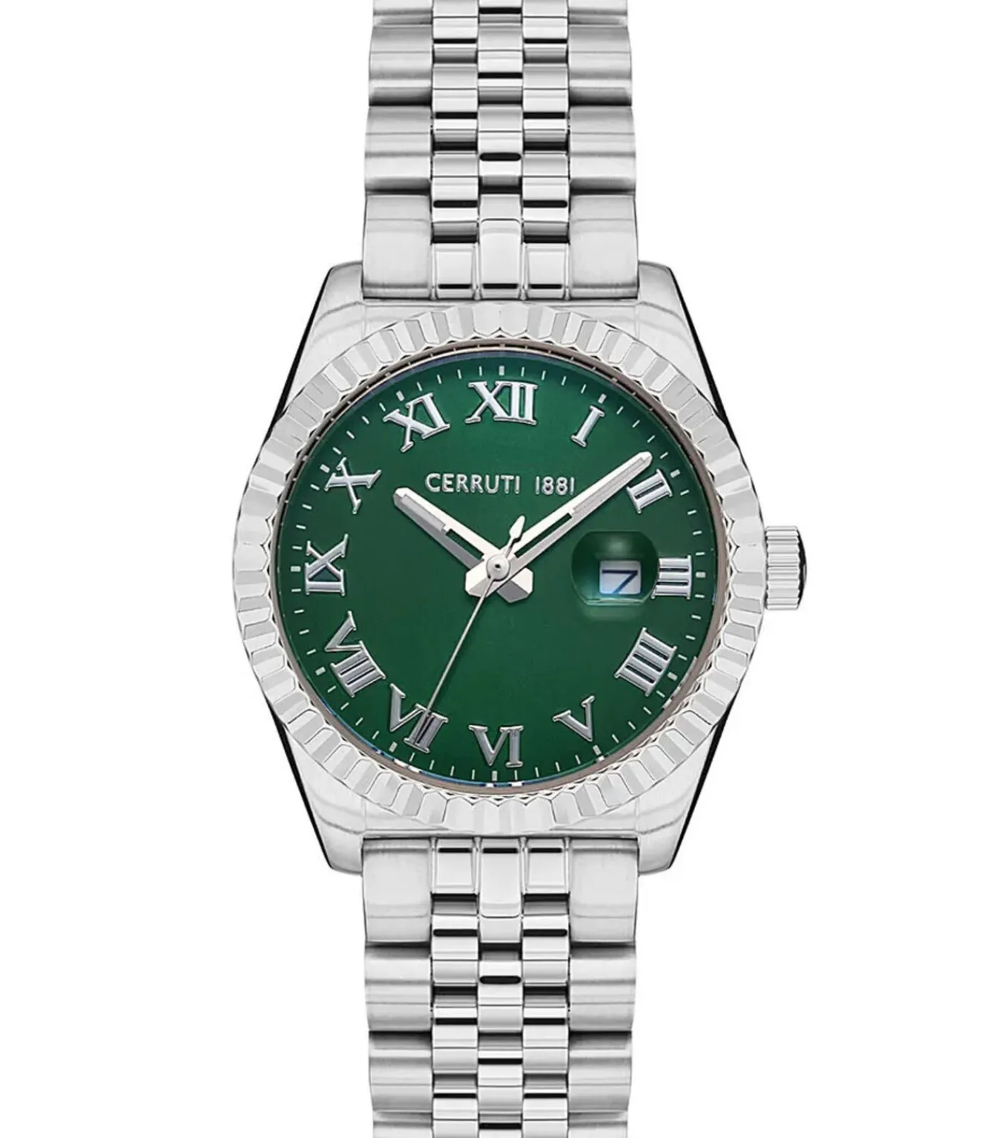 Cerruti 1881 Datum horloge Baccio Green - Silver green/silver New