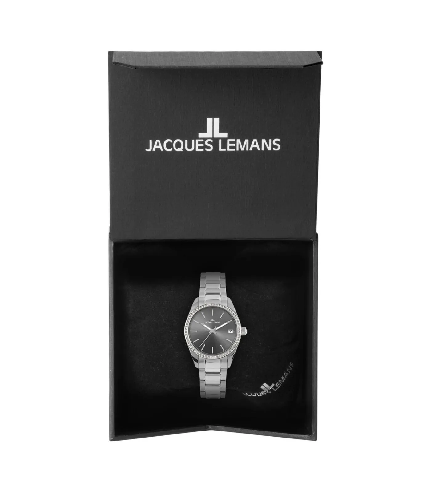 Jacques Lemans Datum horloge Derby Grey gray Outlet