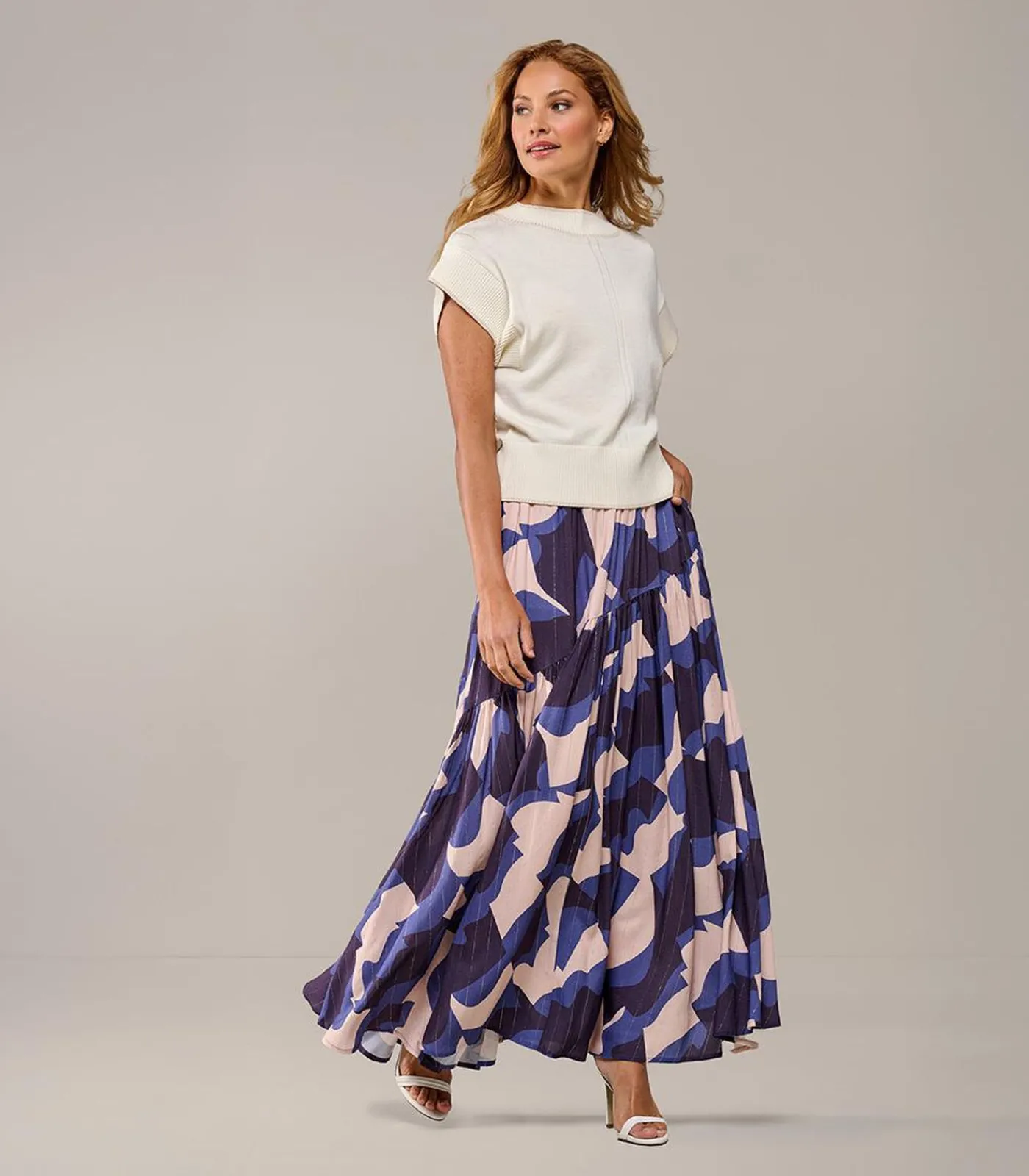 Mart Visser Dazzy Print Rok Blauw / Multi multicolor