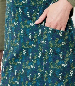 La Fiancée DELHI uitlopende katoenen rok green Outlet