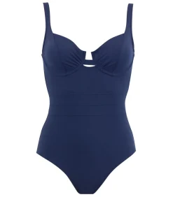 Janine Robin 1-delig badpak grote maat vormend Addict darkBlue Online