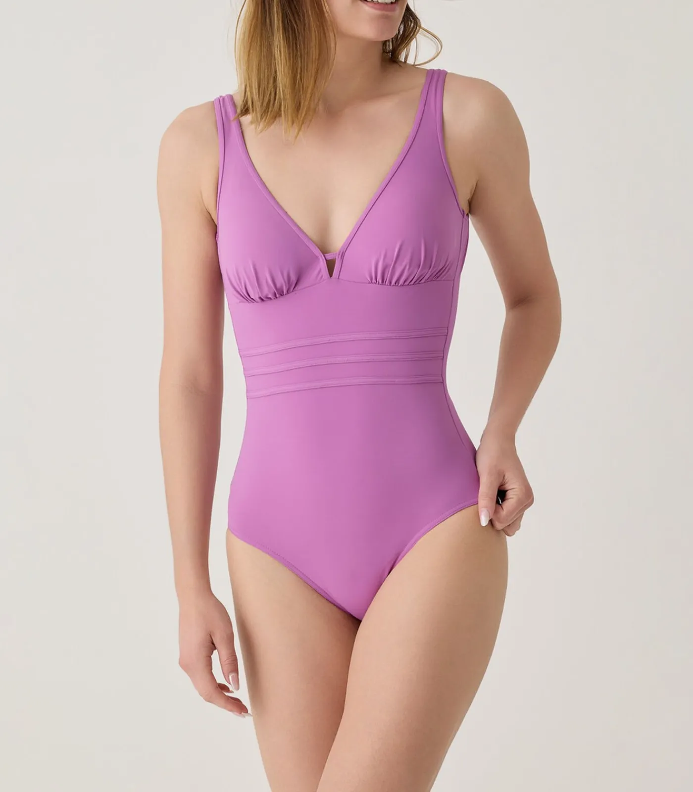Janine Robin 1-delig badpak met verstelbare cups Idylle lilac Hot