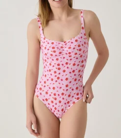 Janine Robin 1-delig badpak zonder cups Escalet fuchsia New