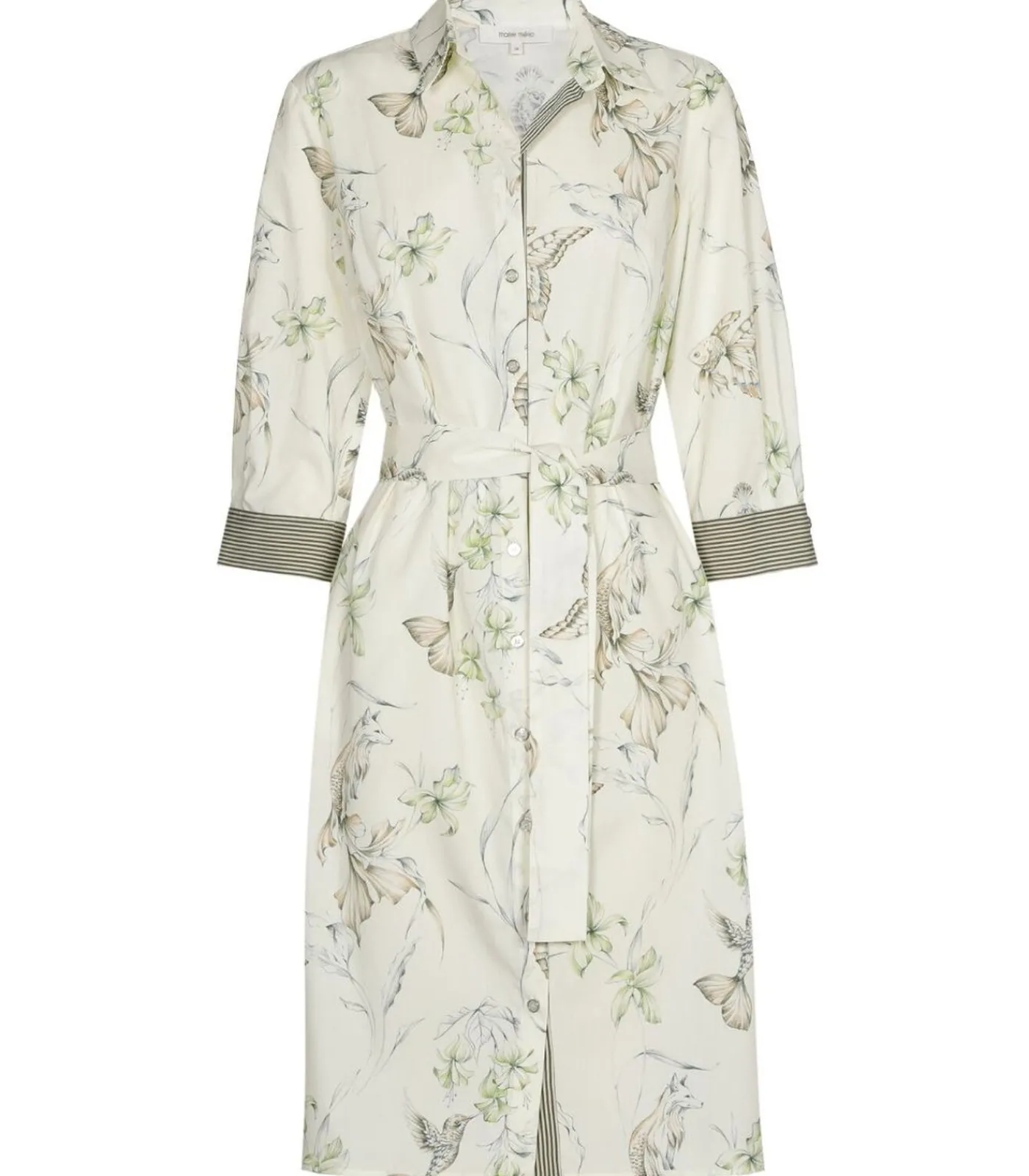 Marie Méro Doorknoopkleed met originele dierenprint lightGreen Discount