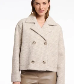 Rino&Pelle Double breasted jas licht berken montuur XL lightPink Best