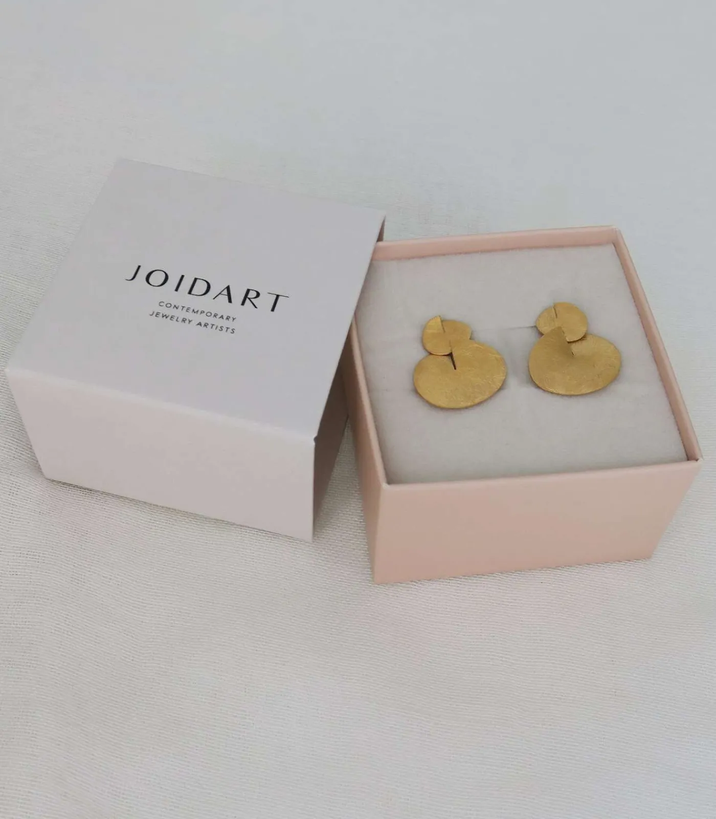 Joidart Dubbele gouden oorbellen Taglio gold Clearance
