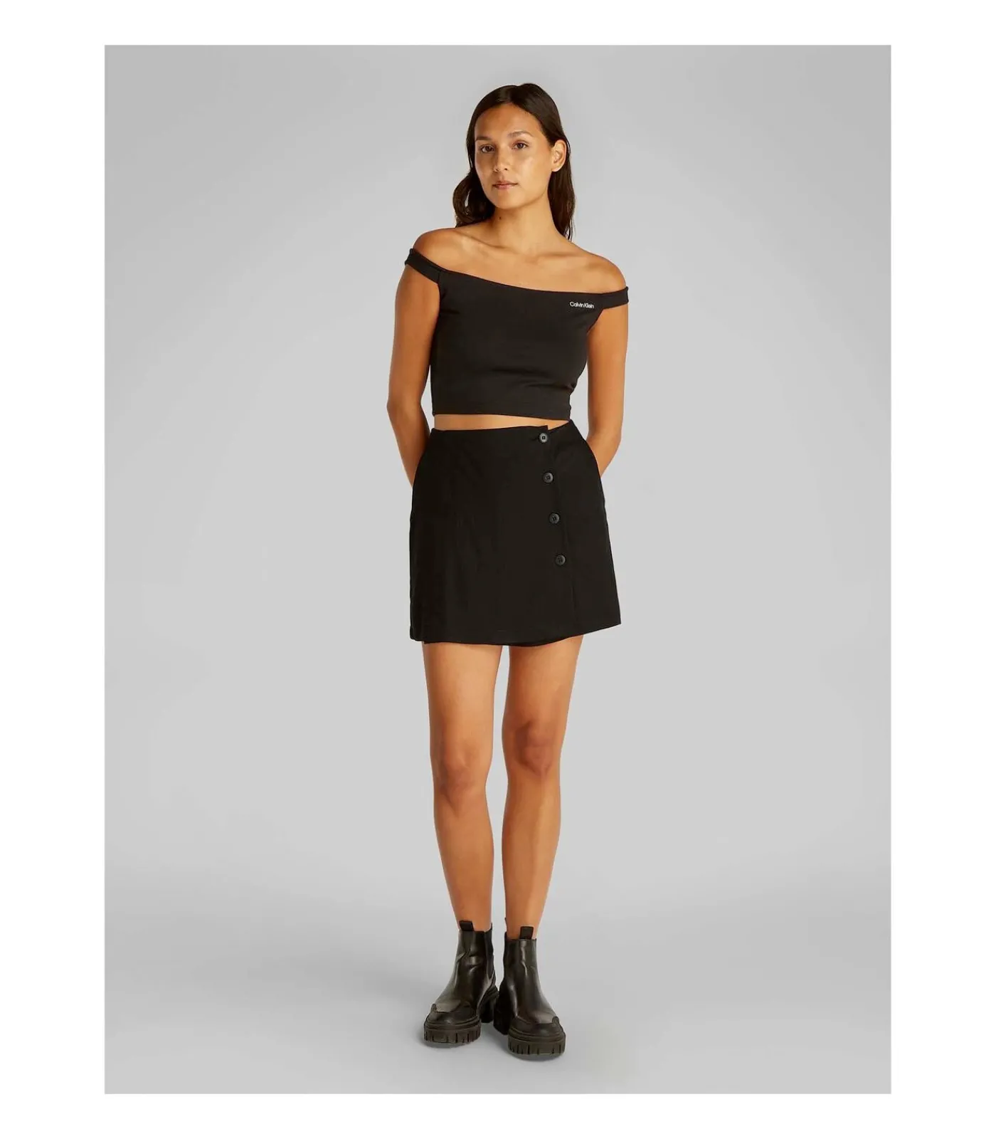 Calvin Klein Jeans Ecovero Nylon Wrap S black Discount