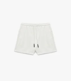 Koton Ecru Slanke Pasvorm Hoge Taille Katoenen Zachte Korte Broek white Outlet