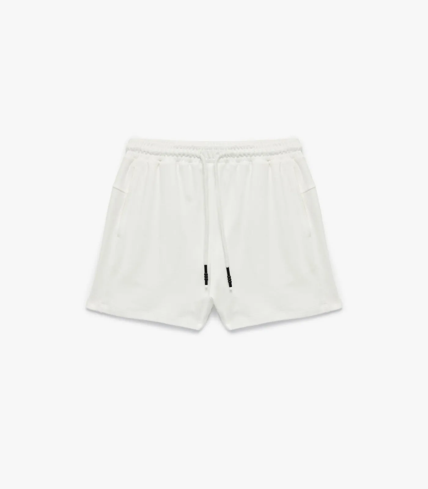 Koton Ecru Slanke Pasvorm Hoge Taille Katoenen Zachte Korte Broek white Outlet