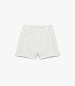 Koton Ecru Slanke Pasvorm Hoge Taille Katoenen Zachte Korte Broek white Outlet
