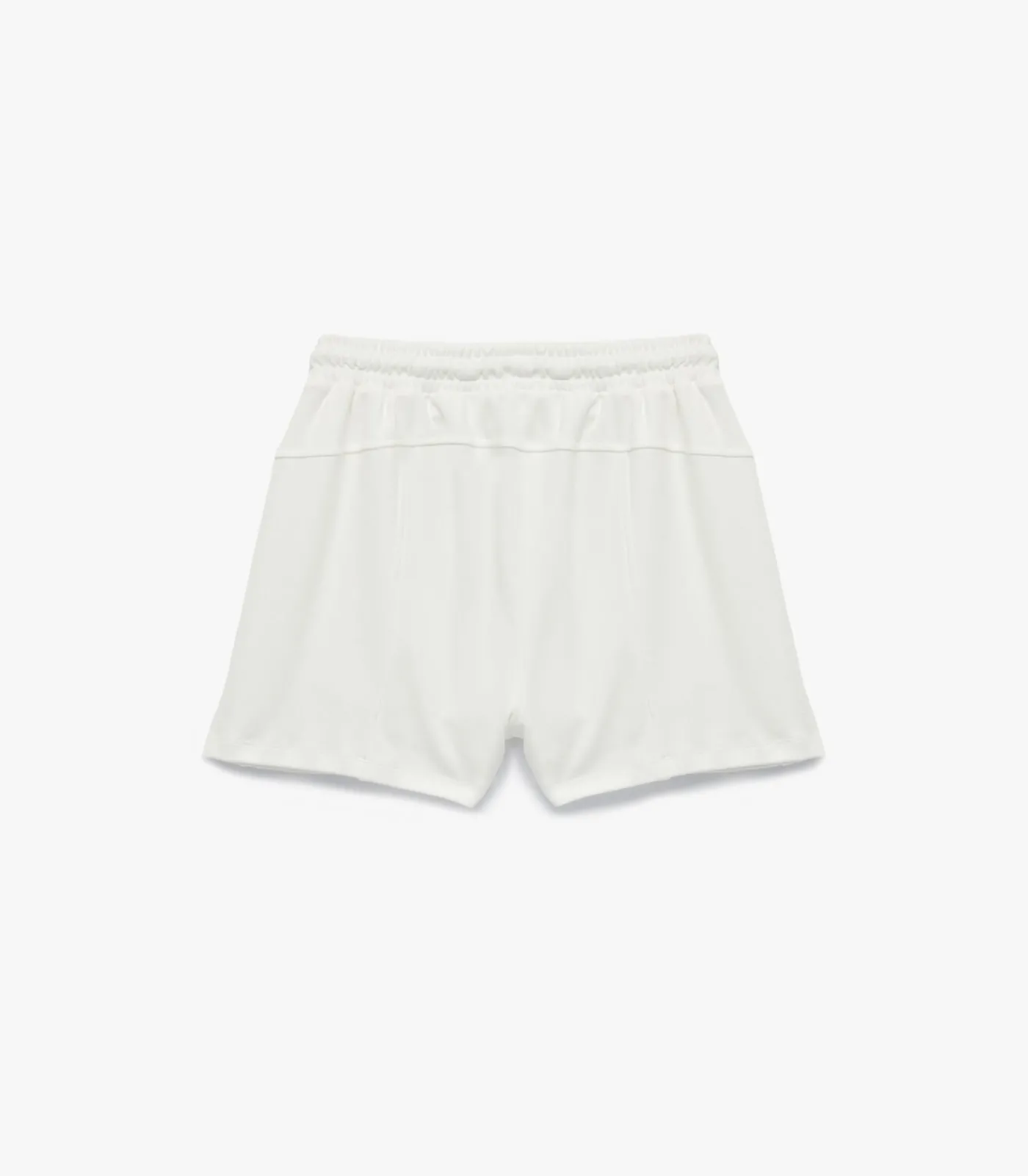 Koton Ecru Slanke Pasvorm Hoge Taille Katoenen Zachte Korte Broek white Outlet